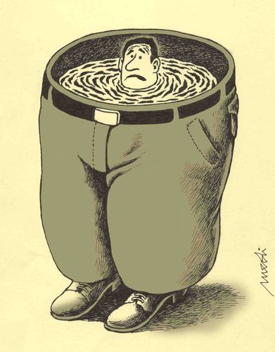 Cartoon: sinking (medium) by Medi Belortaja tagged sinking,panties,water,suicide
