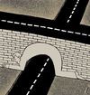 Cartoon: man bridge (small) by Medi Belortaja tagged man,bridge,bow,roads,flexion