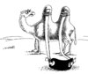 Cartoon: camel (small) by Medi Belortaja tagged camel slingshot