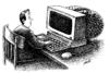 Cartoon: computer minded (small) by Medi Belortaja tagged computer,mind,brain,man,digital