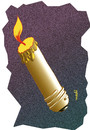 Cartoon: electric candle (small) by Medi Belortaja tagged electric,candle,energy,modification,bulb