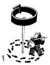 Cartoon: emigrant (small) by Medi Belortaja tagged immigration,emigrant,poor,poverty,direction,sign