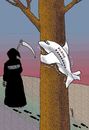 Cartoon: fear of terror (small) by Medi Belortaja tagged fear,terror,plane,death