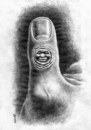 Cartoon: finger (small) by Medi Belortaja tagged finger,face,smile