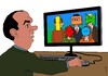 Cartoon: friends on internet (small) by Medi Belortaja tagged friends,friendship,avatar,fb,facebook,internet