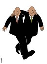 Cartoon: friendship (small) by Medi Belortaja tagged friendship,twins,leader,head,chief,business,people,men