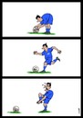 Cartoon: greece s footballer (small) by Medi Belortaja tagged greece,soccer,team,footballer,euro,2012,ukraine,financial,crisis