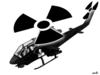 Cartoon: war helicopter (small) by Medi Belortaja tagged helicopter,war,radiation,condamination,atom