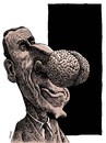 Cartoon: intelligent nose (small) by Medi Belortaja tagged intelligent nose brain man face mind