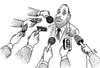 Cartoon: interview 2 (small) by Medi Belortaja tagged interview microphone shaving