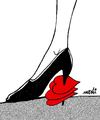 Cartoon: love and shoe (small) by Medi Belortaja tagged love,heart,hearts,shoe,woman,valentines,day