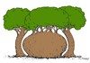 Cartoon: obese tree (small) by Medi Belortaja tagged obese,tree
