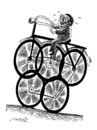 Cartoon: olympic bicycle (small) by Medi Belortaja tagged olympic,bicycle