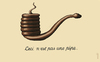 Cartoon: pipe (small) by Medi Belortaja tagged magritte,pipe,snake,smoke,smoking