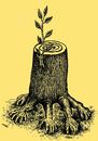 Cartoon: power of nature (small) by Medi Belortaja tagged power,nature,scid,hand,environment,trees,forest,ecology