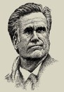 Cartoon: Mitt Romney (small) by Medi Belortaja tagged mitt,romney,presidential,elections,usa