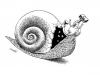 Cartoon: Snail Freedom (small) by Medi Belortaja tagged snail,freedom,shell,hammer,humor