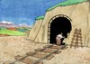 Cartoon: tunel (small) by Medi Belortaja tagged tunel,railways,train,fake,false,transport,color