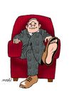 Cartoon: boss (small) by Medi Belortaja tagged chief poor poverty shoes financial crissis economy