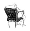 Cartoon: vampire chair (small) by Medi Belortaja tagged vampire,chair,power,chief,head,tooth,teeth