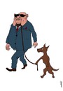 Cartoon: walking with boss (small) by Medi Belortaja tagged walking,dog,boss,man,rich,fiendship,tour,animals