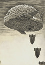 Cartoon: war brain (small) by Medi Belortaja tagged war,brain,mind,plane,bomb,bombing,military