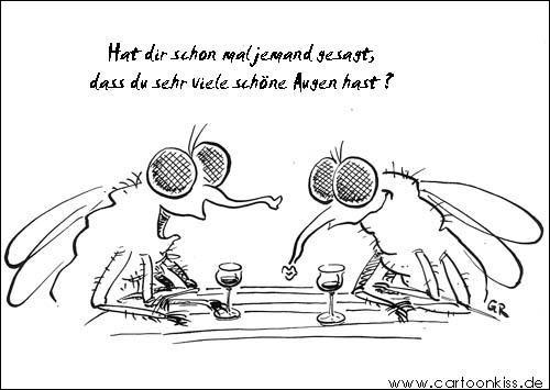 Cartoon: Fliegen (medium) by Riemann tagged fliegen,augen,romantik,liebe