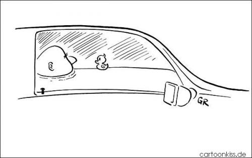 Cartoon: Kapitän (medium) by Riemann tagged car,fat,bathtub,rubber,ducky,