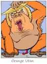 Cartoon: Orange Man (small) by Riemann tagged donald,trump,ex,president,liar,abuser,criminal,american,politics,orang,utan,ape,affe,lügner,politiker,bully,republican,party,republikaner,cartoon,george,riemann