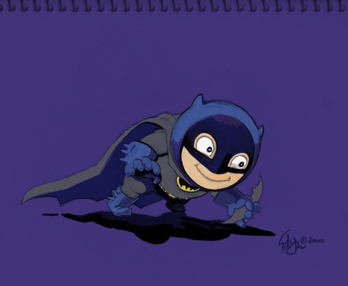 Cartoon: Batboy 4 (medium) by halltoons tagged bats,batboy,comic,cartoon,super,hero