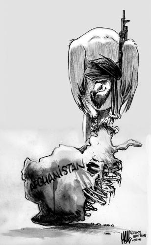 Cartoon: Carrion (medium) by halltoons tagged afghanistan,taliban,war,central,asia