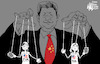 Cartoon: Puppet Master (small) by halltoons tagged china,tiktok,xi,usa