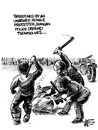 Cartoon: The Big Threat (small) by halltoons tagged iran,iranian,supreme,leader,police