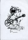 Cartoon: music ..my life (small) by SADAMSKI tagged music makes me crazy