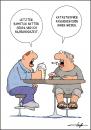 Cartoon: Silberhochzeit (small) by luftzone tagged silberhochzeit katastrophe mann männer tisch bier zigarette