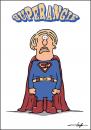 Cartoon: Superangie (small) by luftzone tagged superangie,bundeskanzlerin,angela,merkel,superman