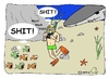 Cartoon: Shit happens! (small) by brezeltaub tagged shark,attack,fish,camera,murphys,law,gesetz,shit,hai,taucher,haiangriff,egypt,brezeltaub,tigerhai,ägypten,australien,australia,great,white,weisser