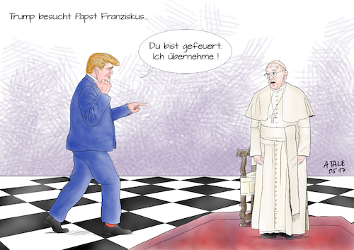 Donald Trump beim Papst