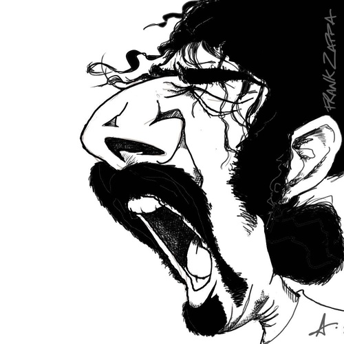 Cartoon: Frank Zappa (medium) by Andyp57 tagged caricature,wacom,painter