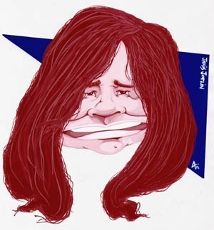 Cartoon: Janus Joplin (medium) by Andyp57 tagged caricature,gouache