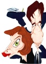 Cartoon: Mulder and Scully (small) by Andyp57 tagged caricature,gouache