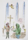 Cartoon: Gott Spot (small) by Rainer Schade tagged attraktivität,der,kirche