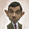 Cartoon: digital caricature of Mr Bean (small) by jit tagged digital caricature of mr bean