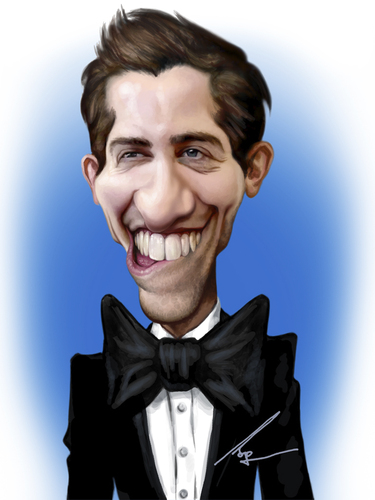 Cartoon: Jake Gyllenhaal (medium) by besikdug tagged jake,gyllenhaal,caricature,georgia,besikdug,besik,dugashvili