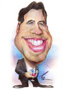Cartoon: John Travolta (small) by besikdug tagged john travolta besik dug cartoon karikatura usa holliwood dugashvili