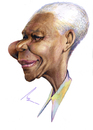 Cartoon: Nelson Mandela (small) by besikdug tagged besik,dug,georgia,karikatura,mandela,nelson
