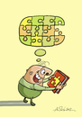 Cartoon: Thought-puzzle (small) by Alex Skibelsky tagged book,thought,puzzle,piece,joy,thinking,reading,happiness,wisdom,knowledge,mindset