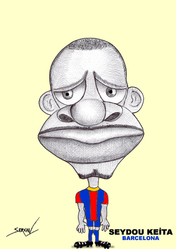 Cartoon: SEYDOU KEITA (medium) by serkan surek tagged surekcartoons