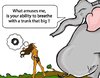 Cartoon: TARZAN... (small) by fabskribbler tagged tarzan elephant trunk jungle loincloth piss pee branch sky green pink hair funny