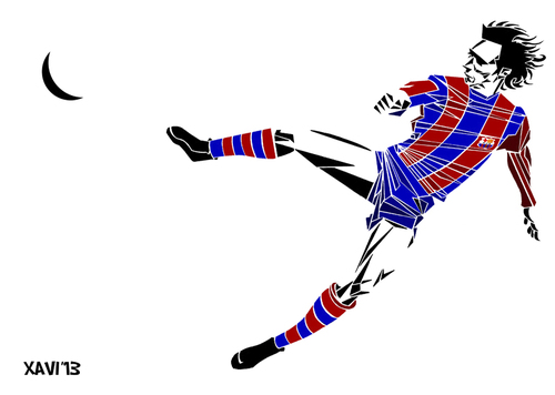 Cartoon: Johan Cruyff (medium) by Xavi dibuixant tagged johan,cruyff,oranje,holland,netherlands,football,soccer,futbol,holanda,fcb,fc,barcelona